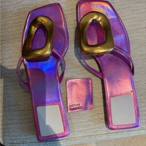 Jeffrey Campbell Iridescent Purple Sandals *See Description*